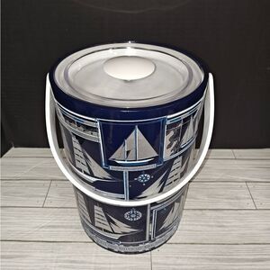 George Briard Vintage Nautical Ice Bucket Sailing Ships Of The Sea Mancave Rare